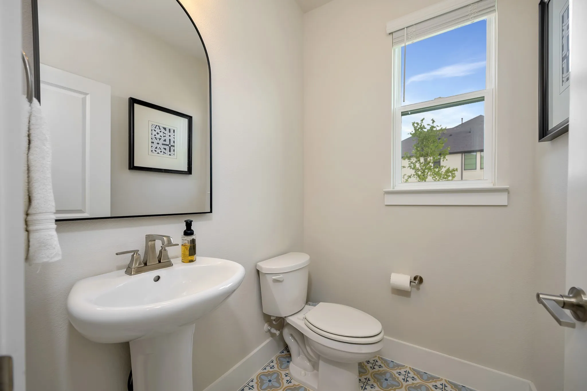 Downstairs half bath