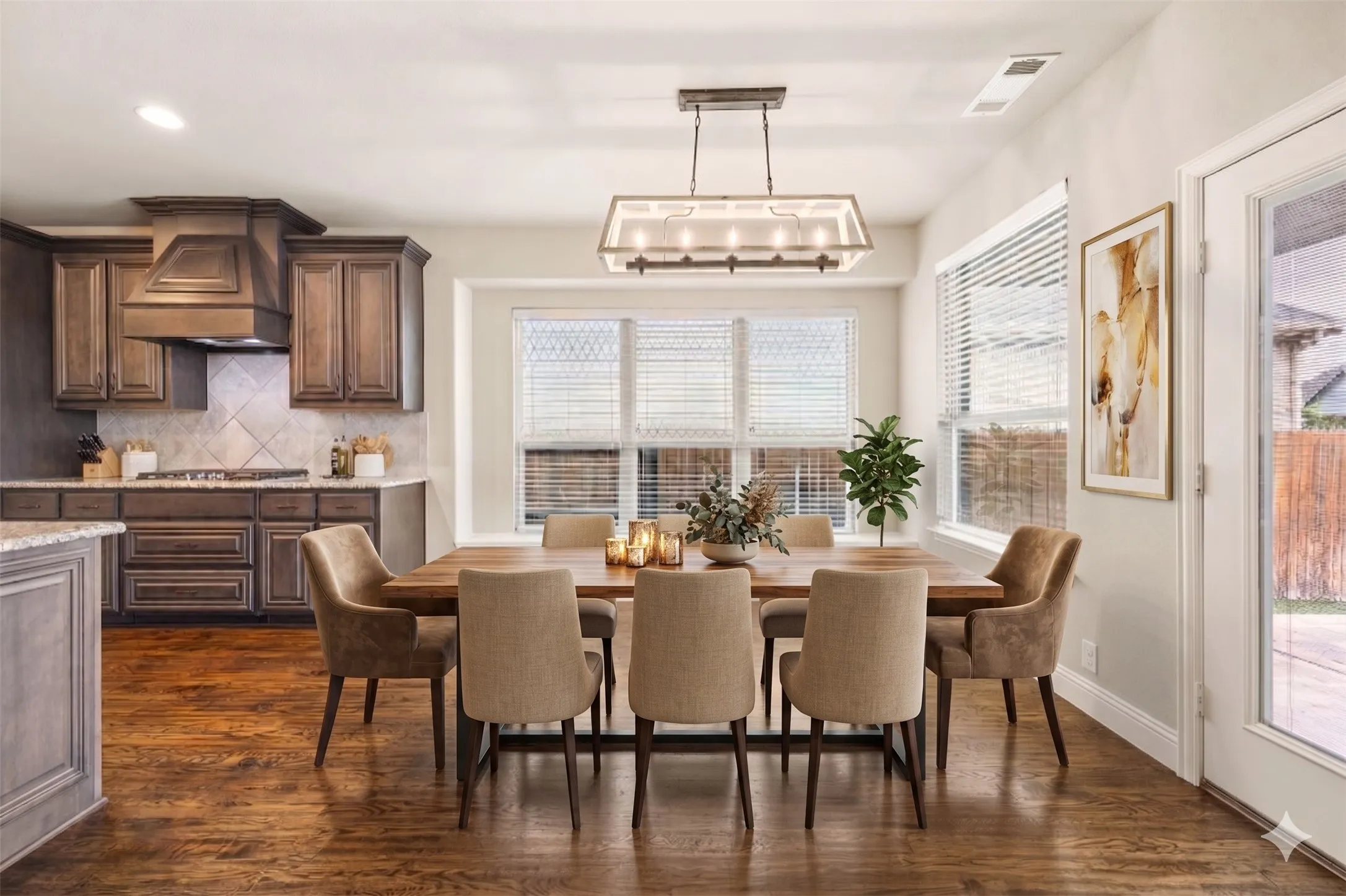 AI Generated staged dining room at 1116 Wedgewood Drive