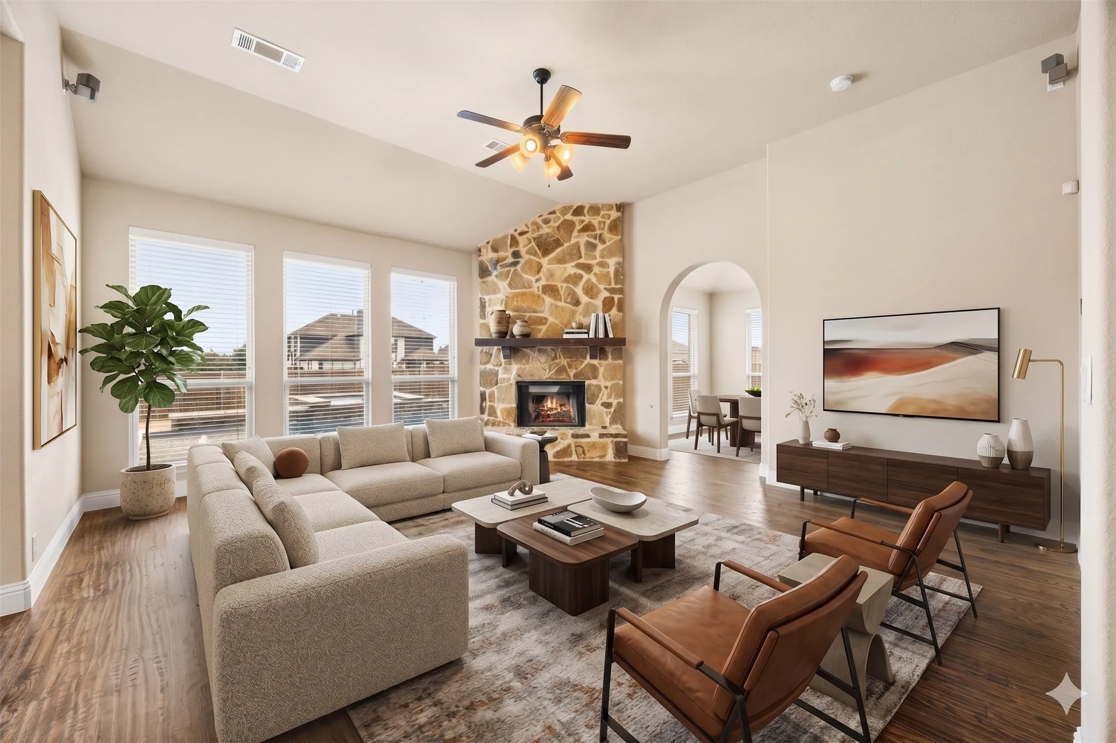 AI Generated living room in Devonshire home