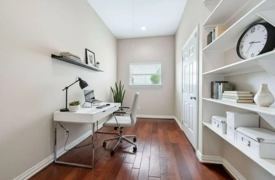 office space and private garage entry