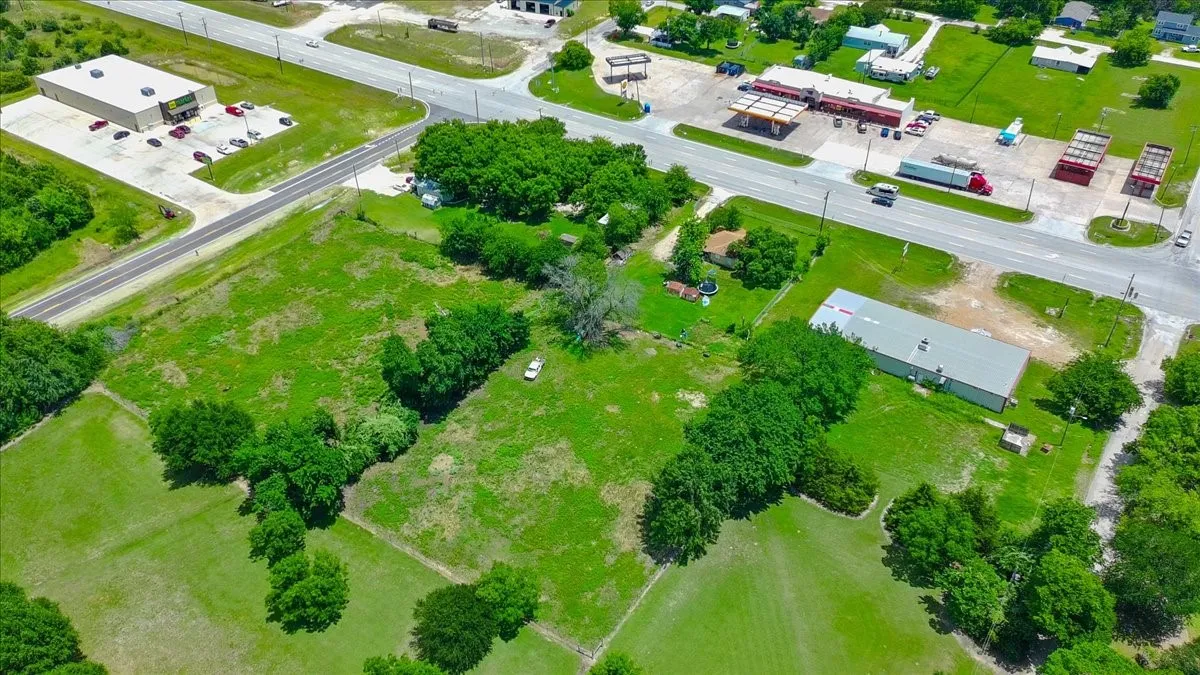 Expansive green space with scattered mature trees