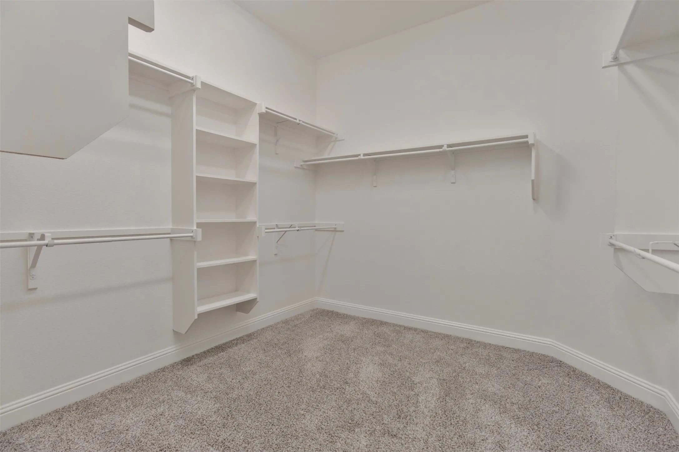 Primary bedroom walk in closet