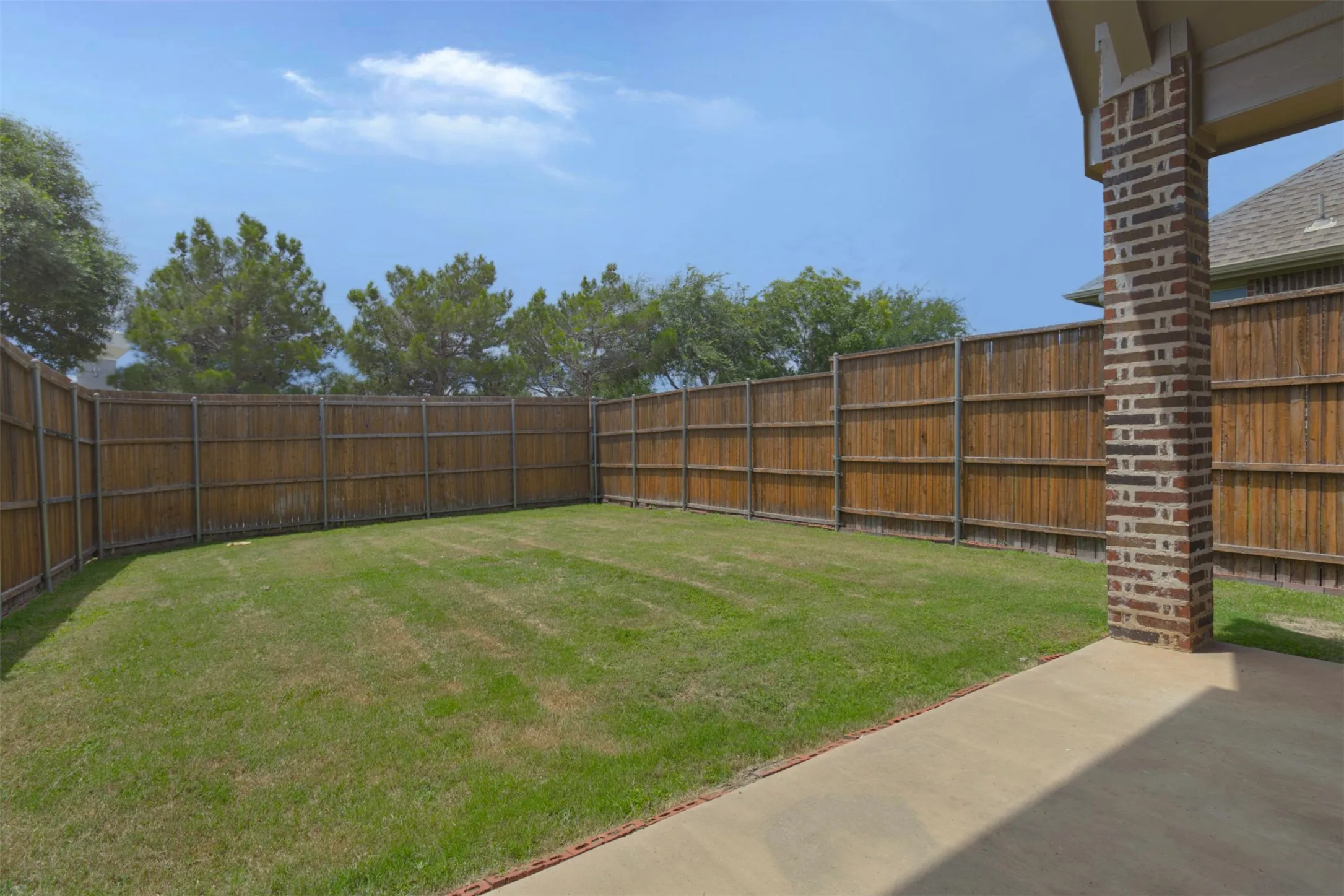 Nice sized back yard