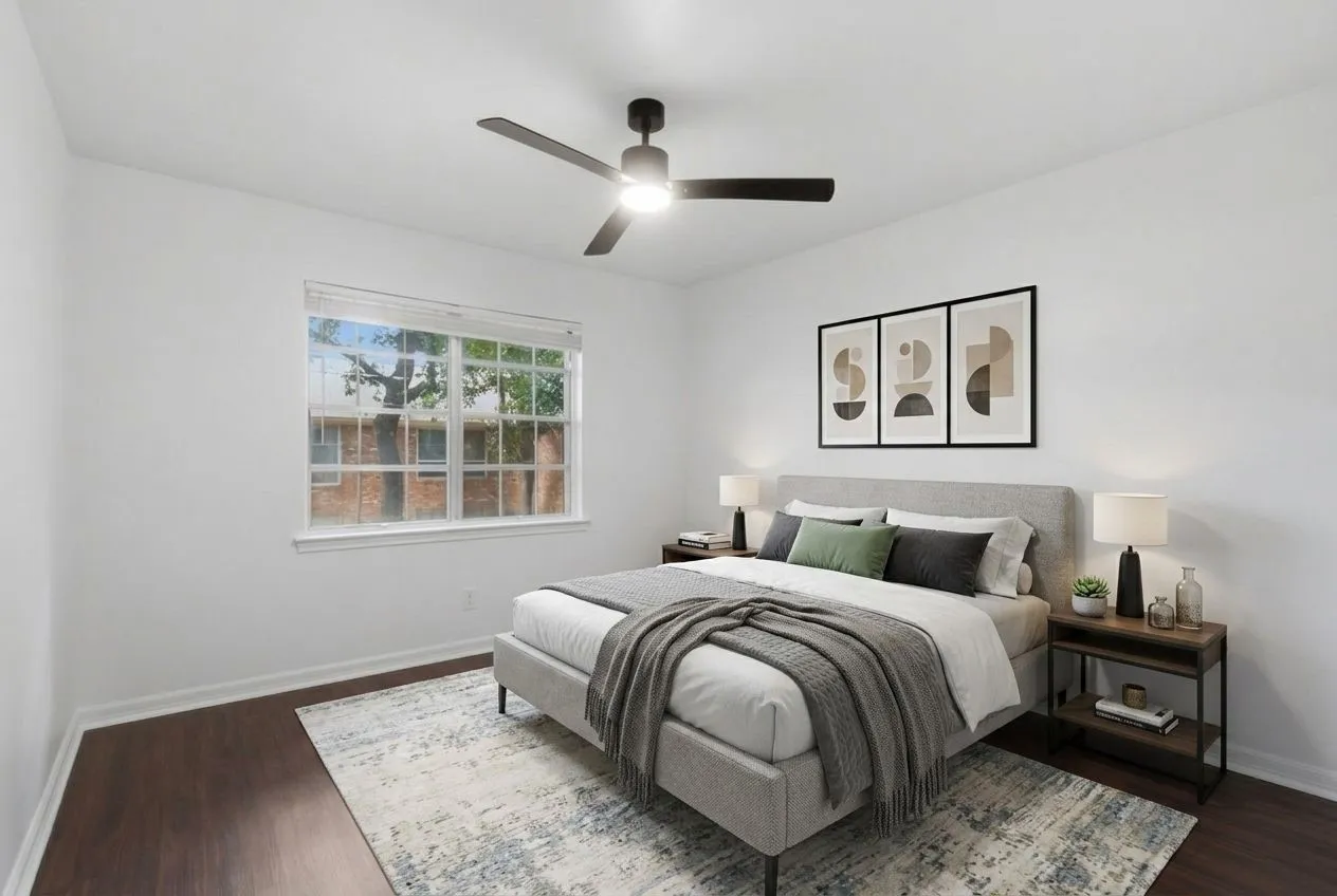 Virtually Staged Bedroom