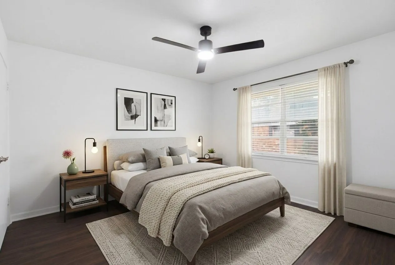 Virtually Staged Bedroom