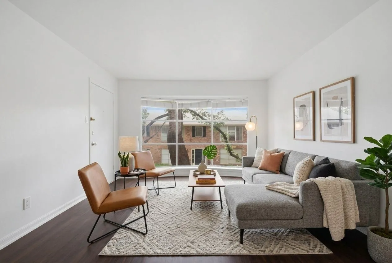 Virtually Staged living area