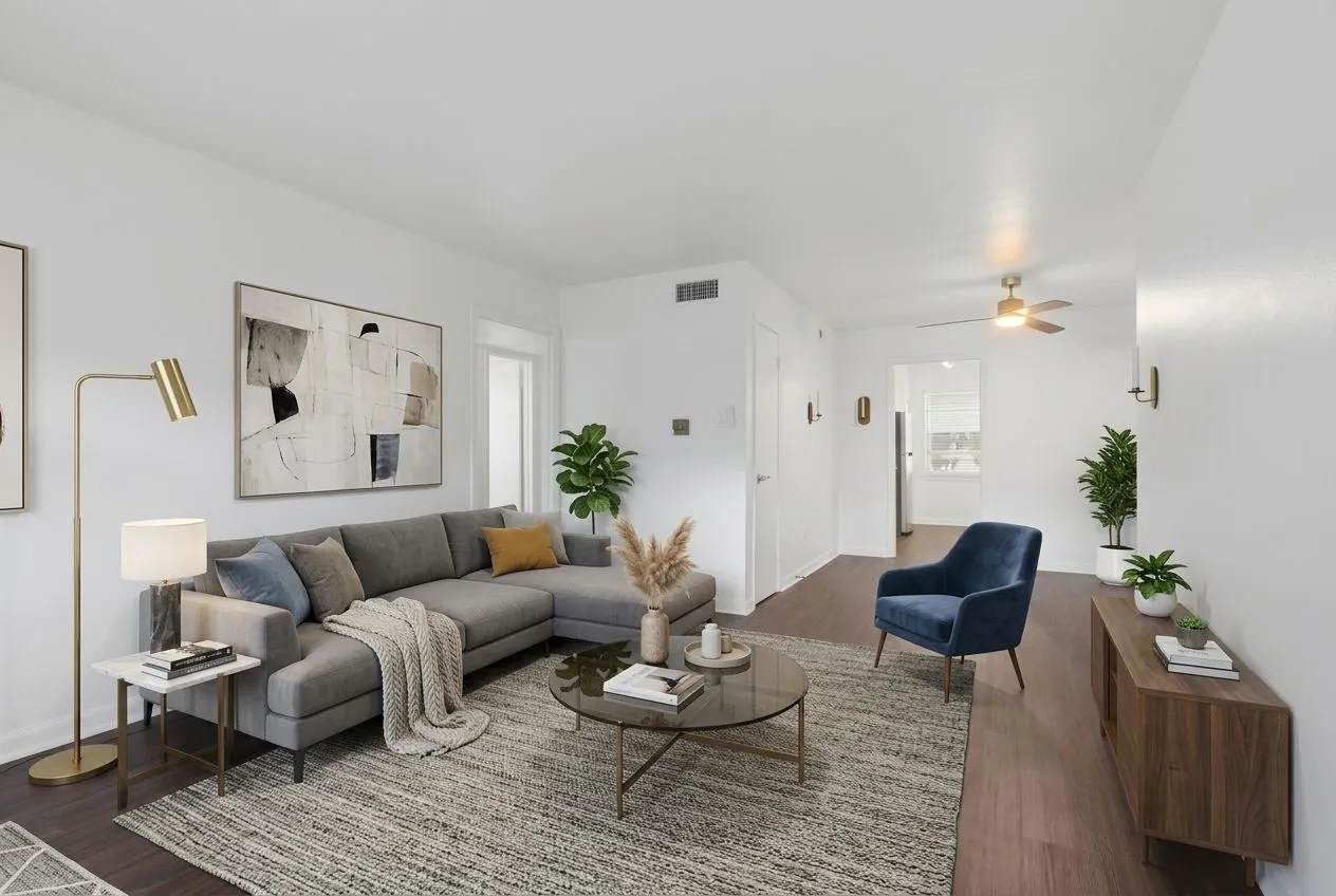 Virtually Staged living area