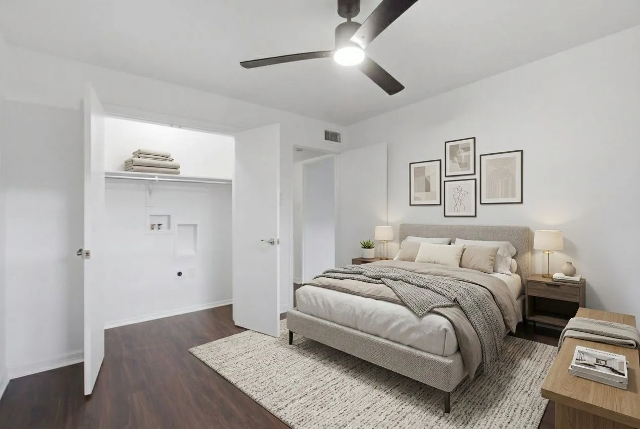 Virtually Staged Bedroom