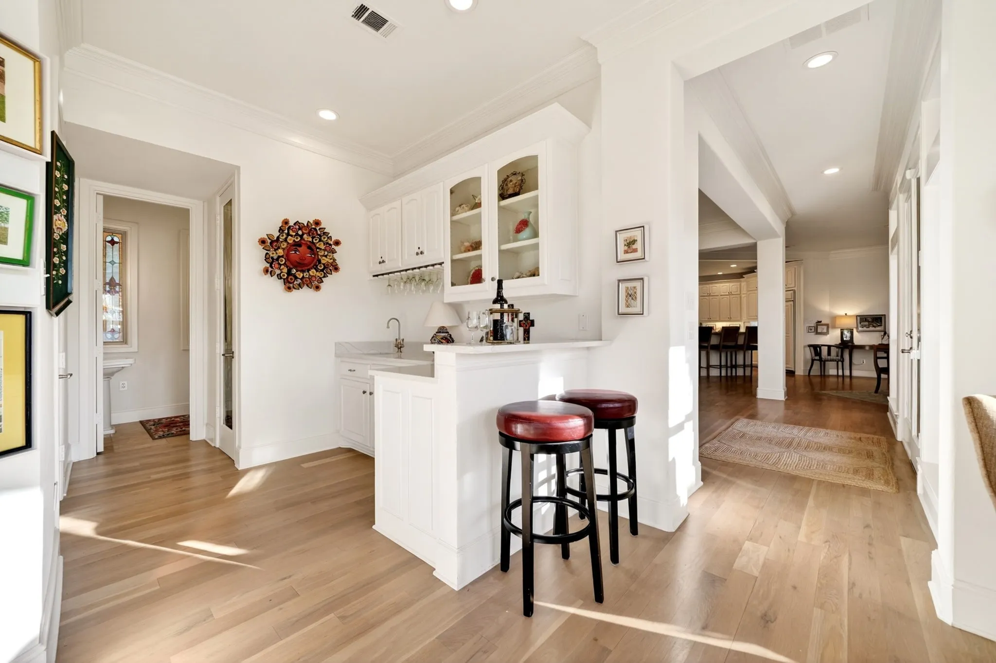 Perfectly situated between family room and media room