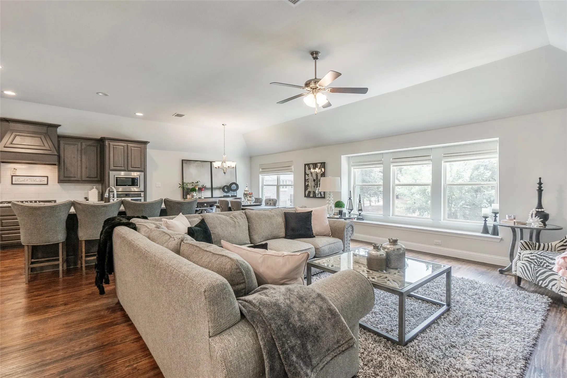 Few floorplans in The Riverwalk have this special second story view of the trees and trails