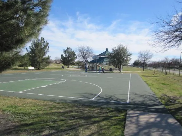 Community basketball court.