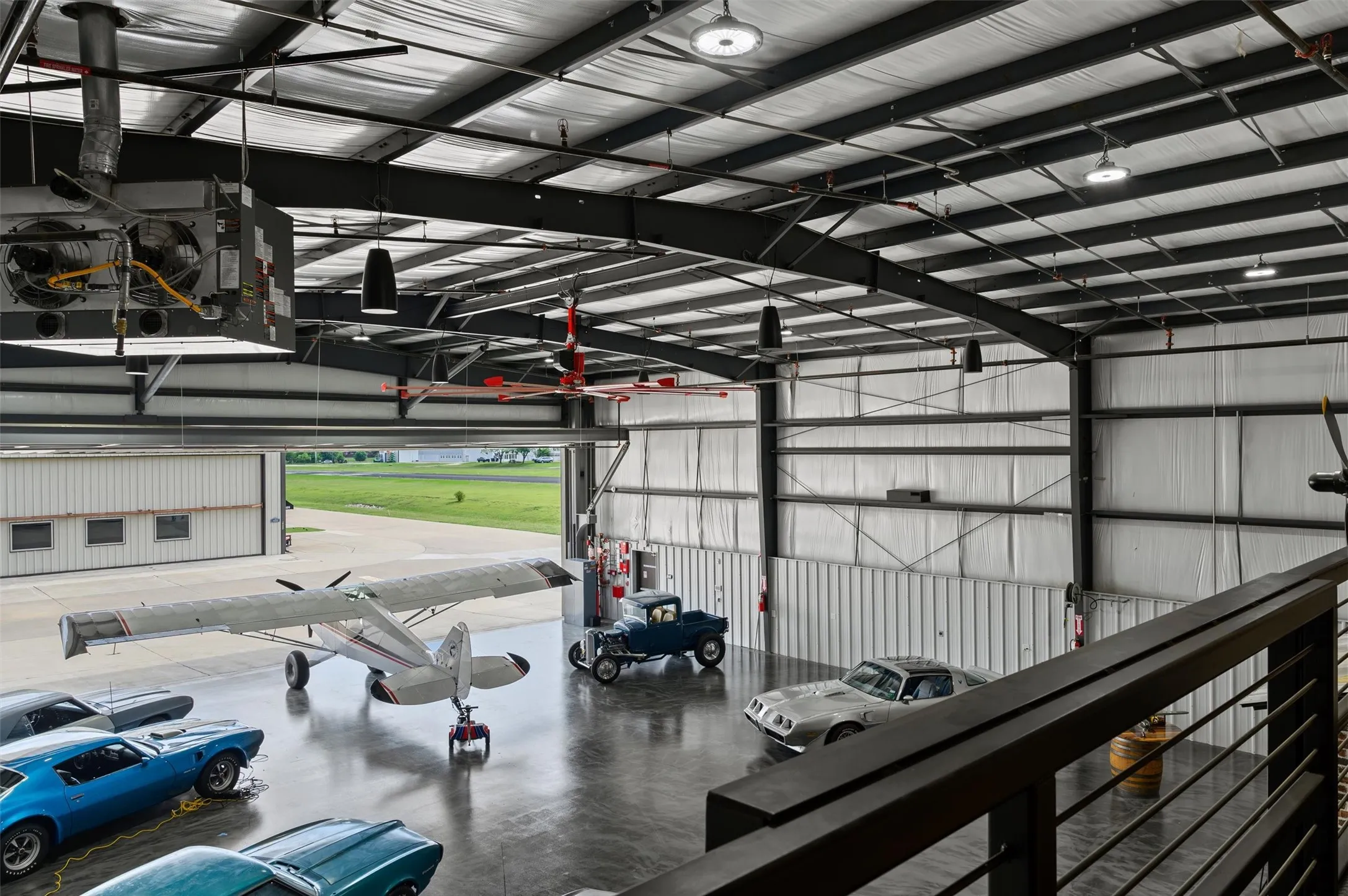 Completed hangar to illustrate hangar use.