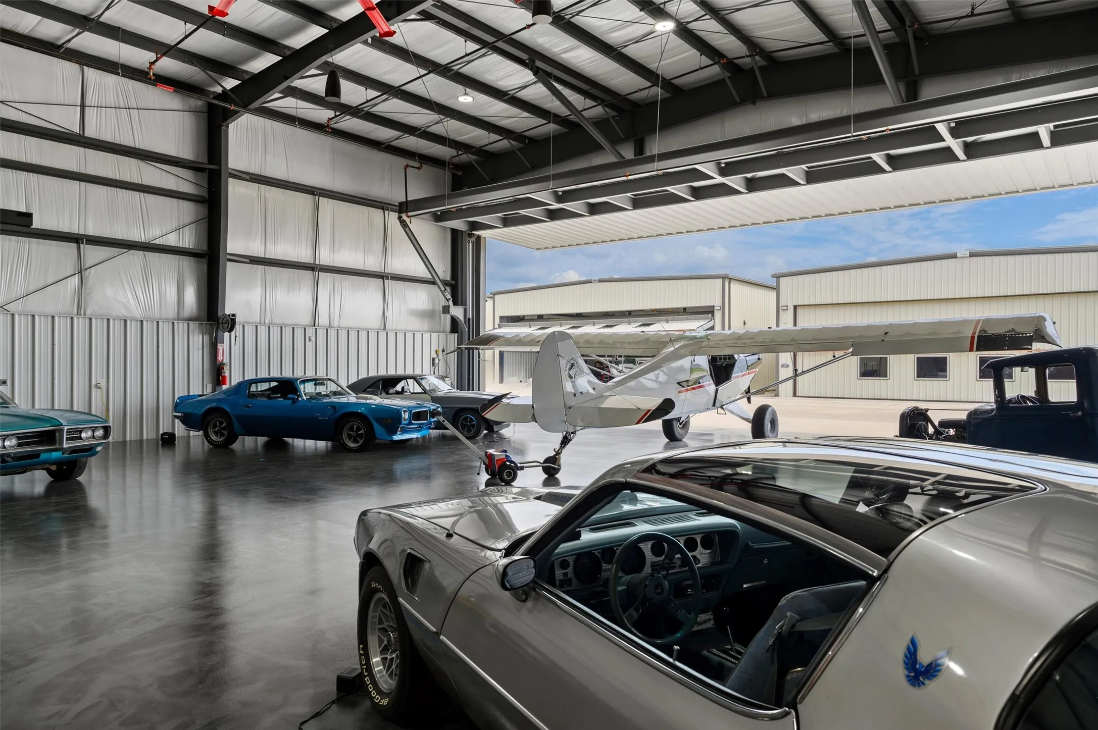 Completed hangar to illustrate hangar use.