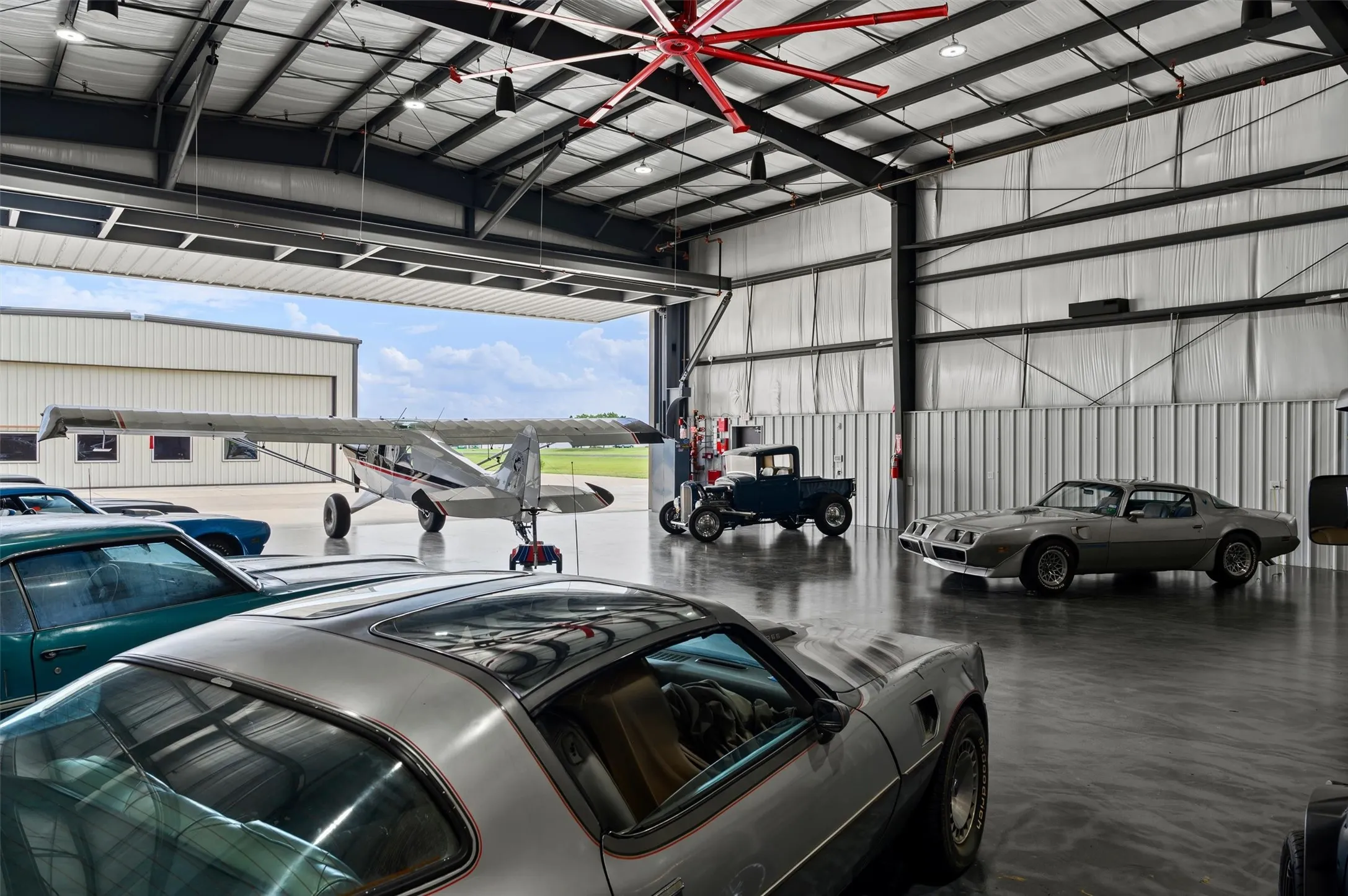 Completed hangar to illustrate hangar use.