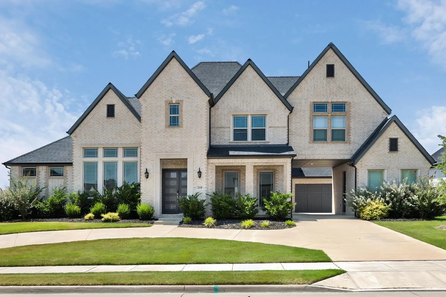 Stunning limestone  like facade with unforgettable  curb appeal
