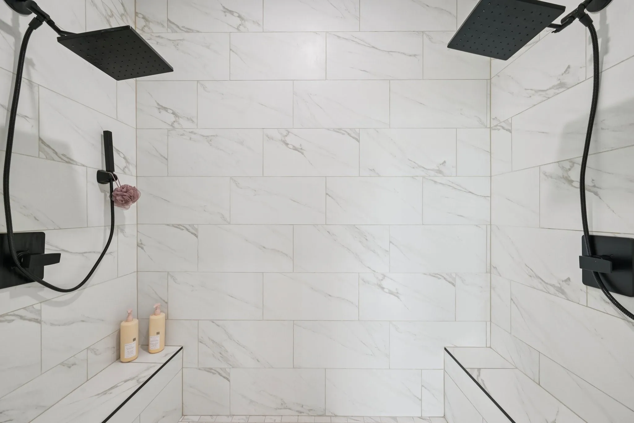 Large Shower with Dual Shower Heads