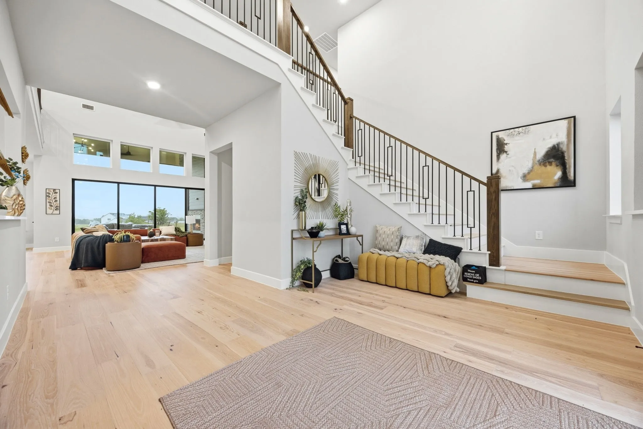 Grand Entrance With Elegant Staircase