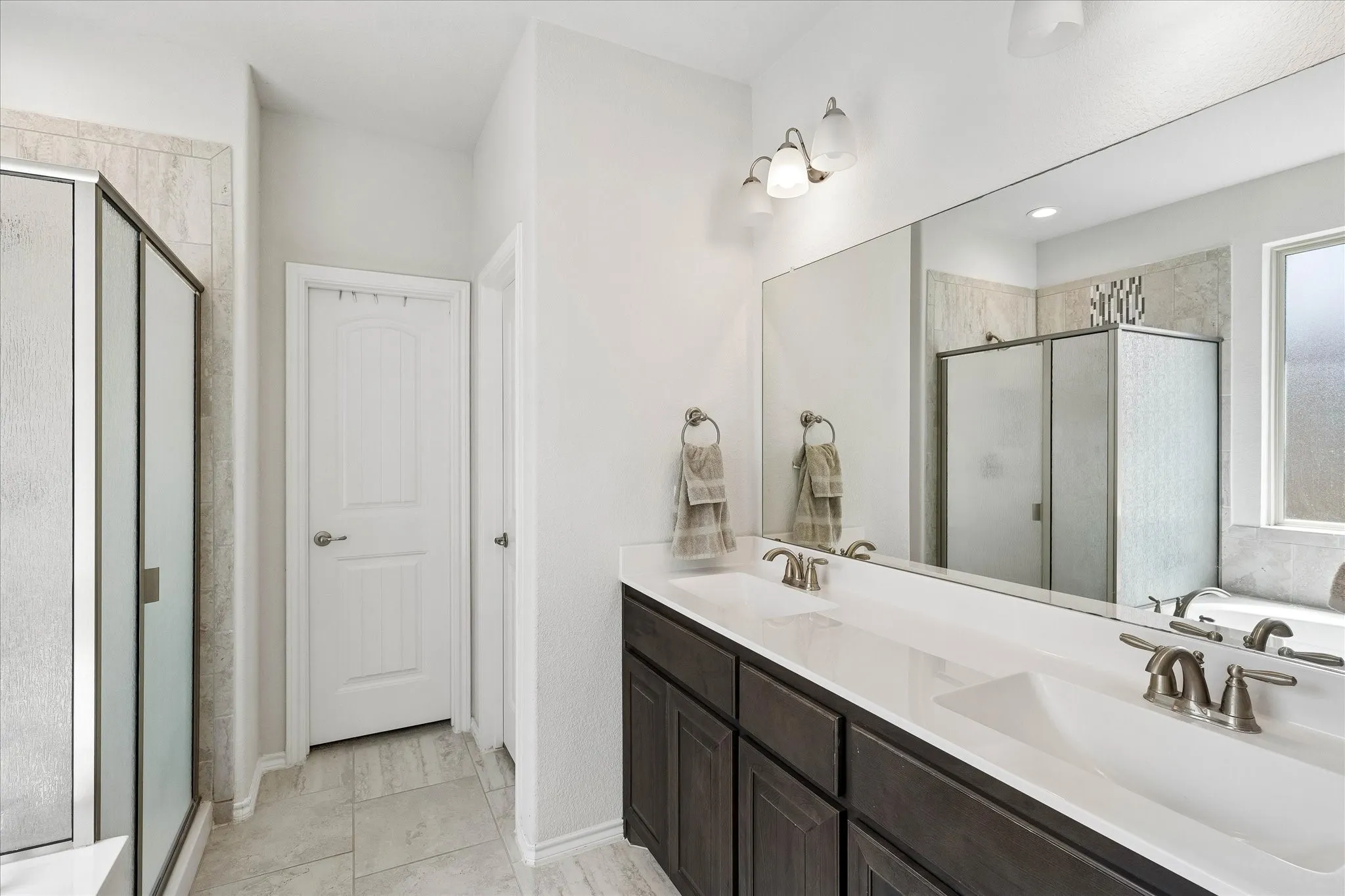 Primary Bathroom with Dual Vanity