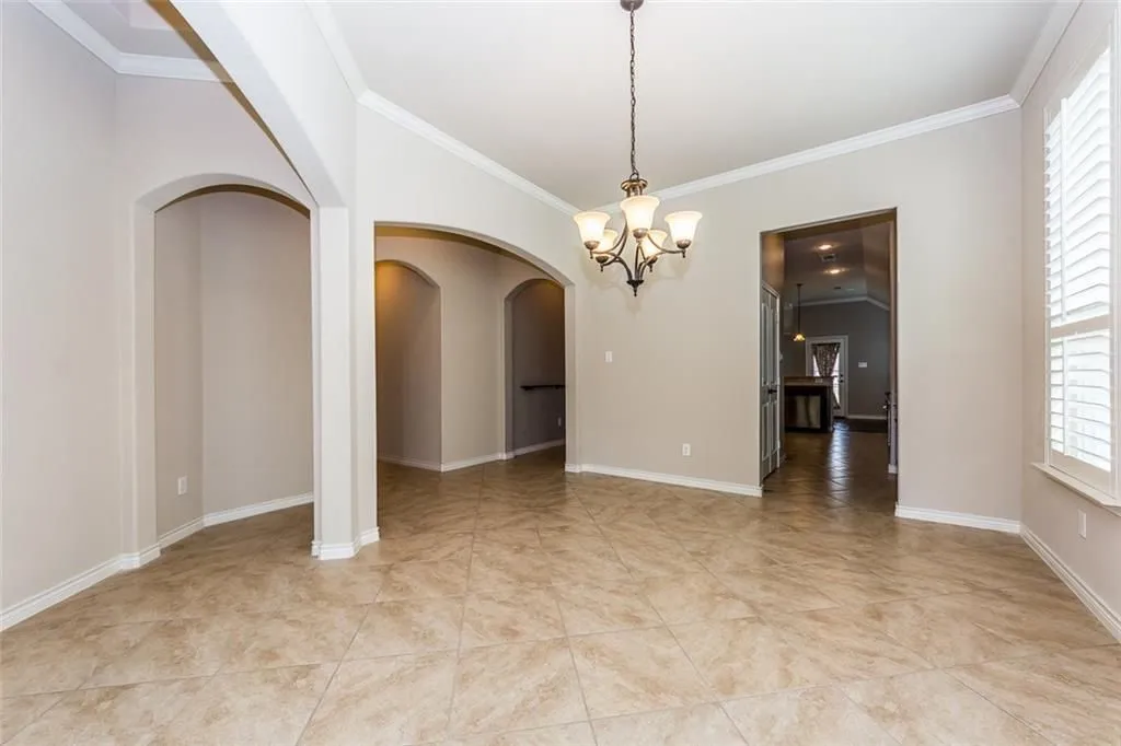 Formal dining room with access to the butler's pantry and then onto kitchen.