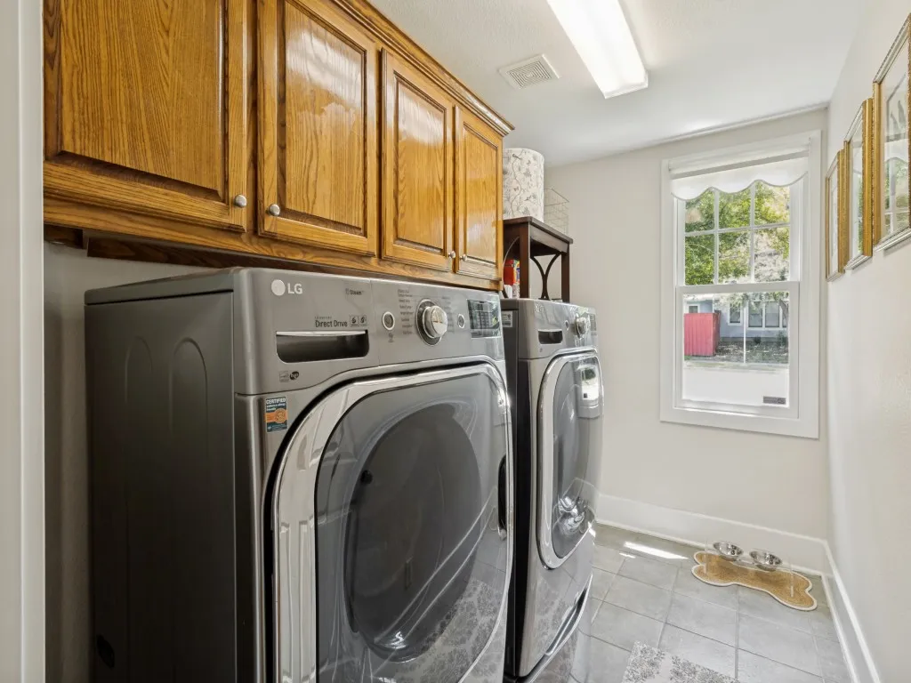 Separate utility room ready to customize to fit the family needs