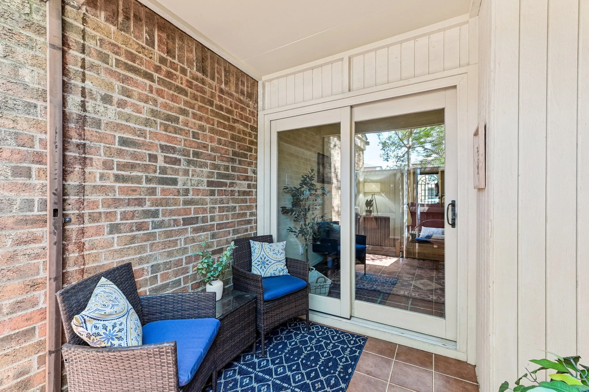 Relax on the private shady patio