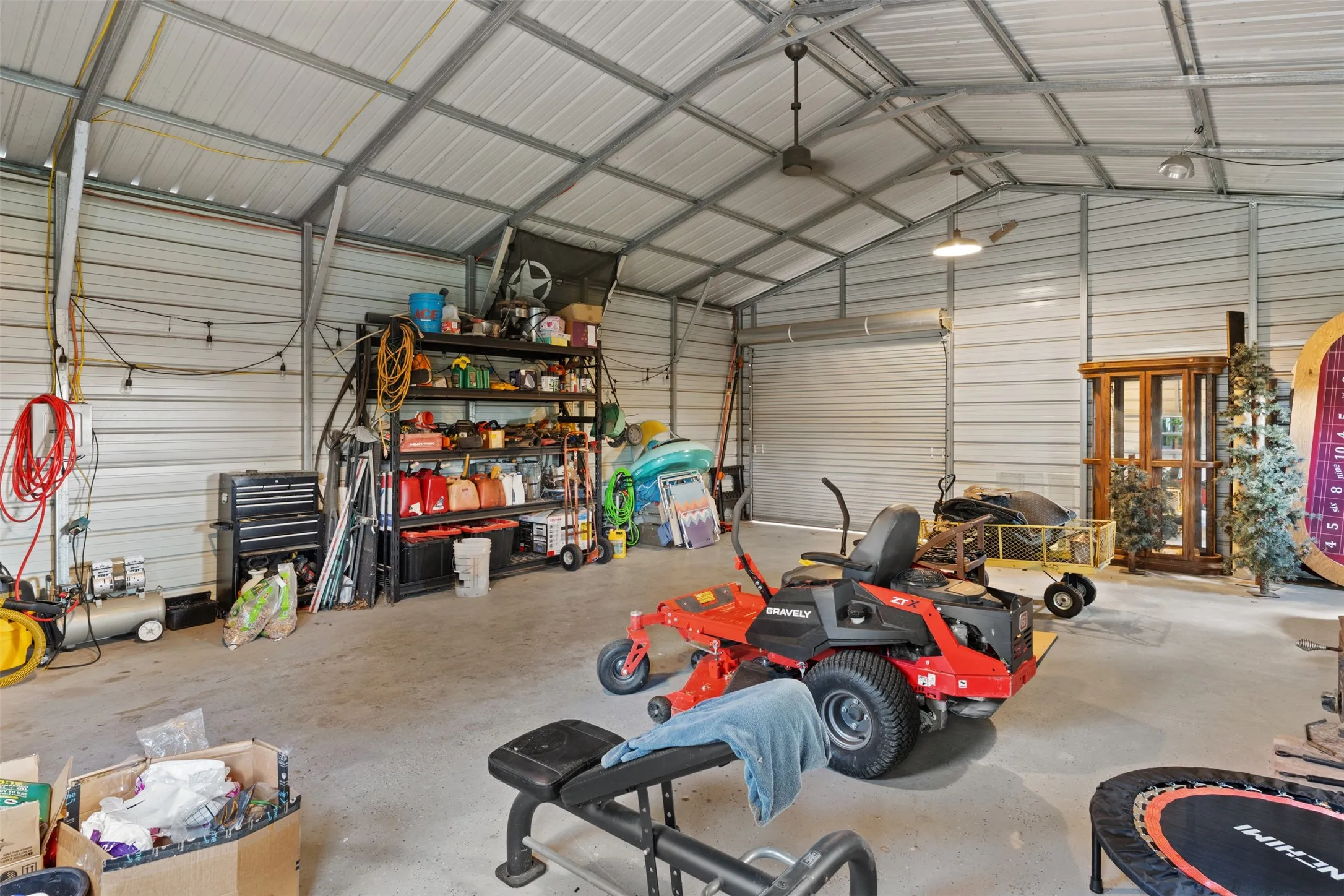 Shop 24 x 30 with passthrough rollup doors and two walk through doors