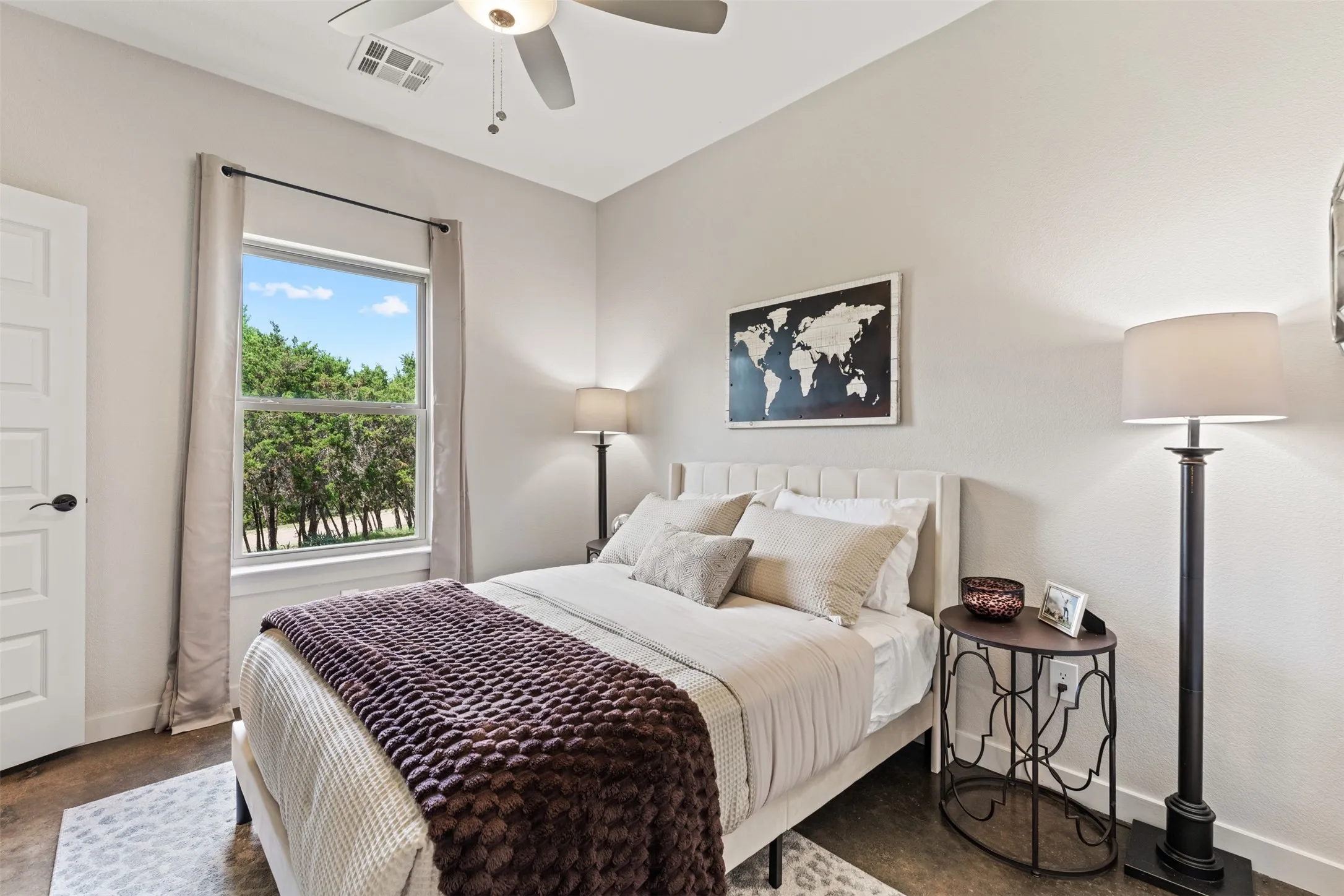 1 of two bedrooms downstairs