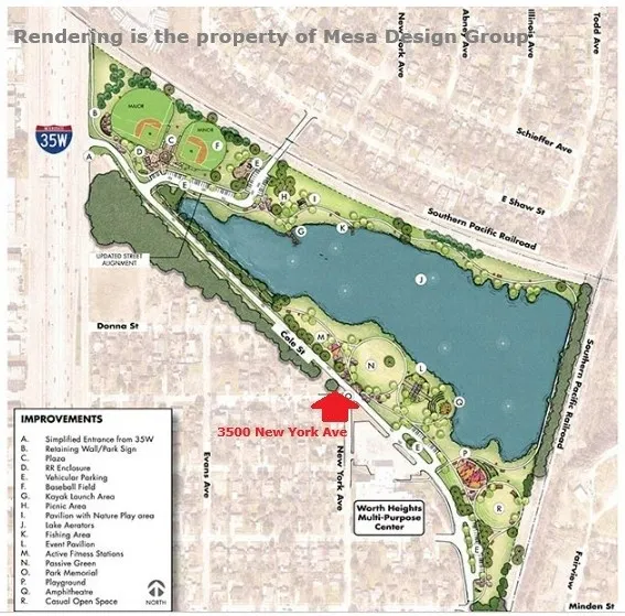Site Plan. Outlining proposed improvements and geographic features for the Echo Lake Project.