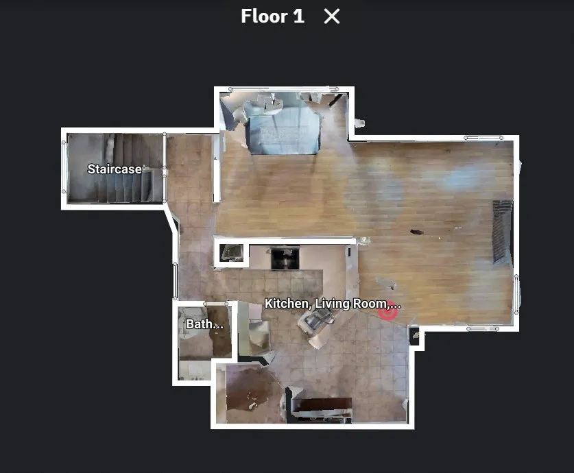 1st floor plan, estimated