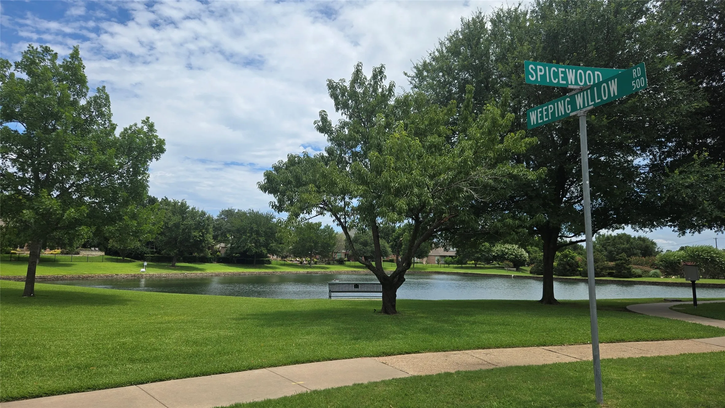 Walk to this lovely pond and walking trail.