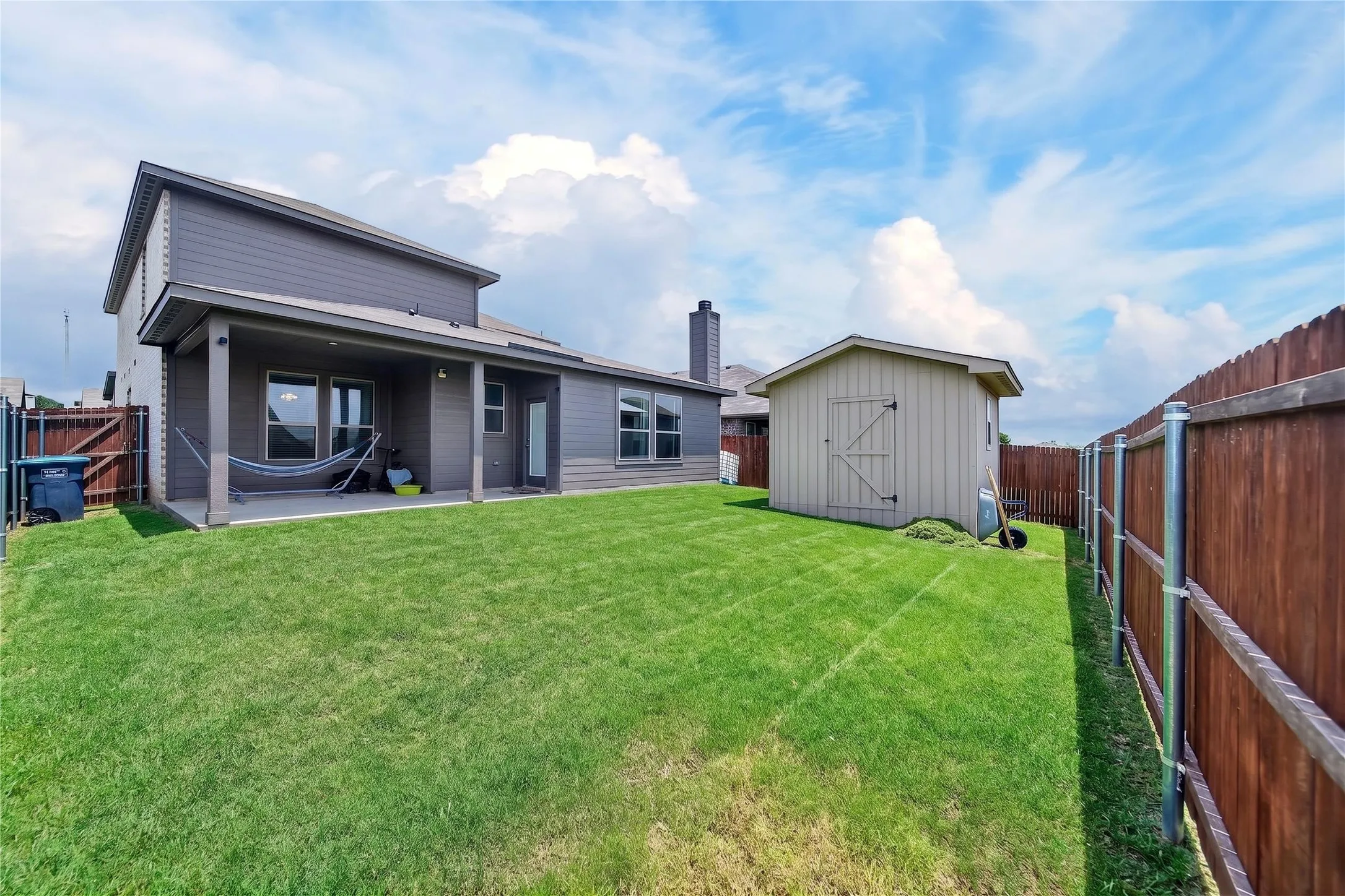 Backyard with Shed