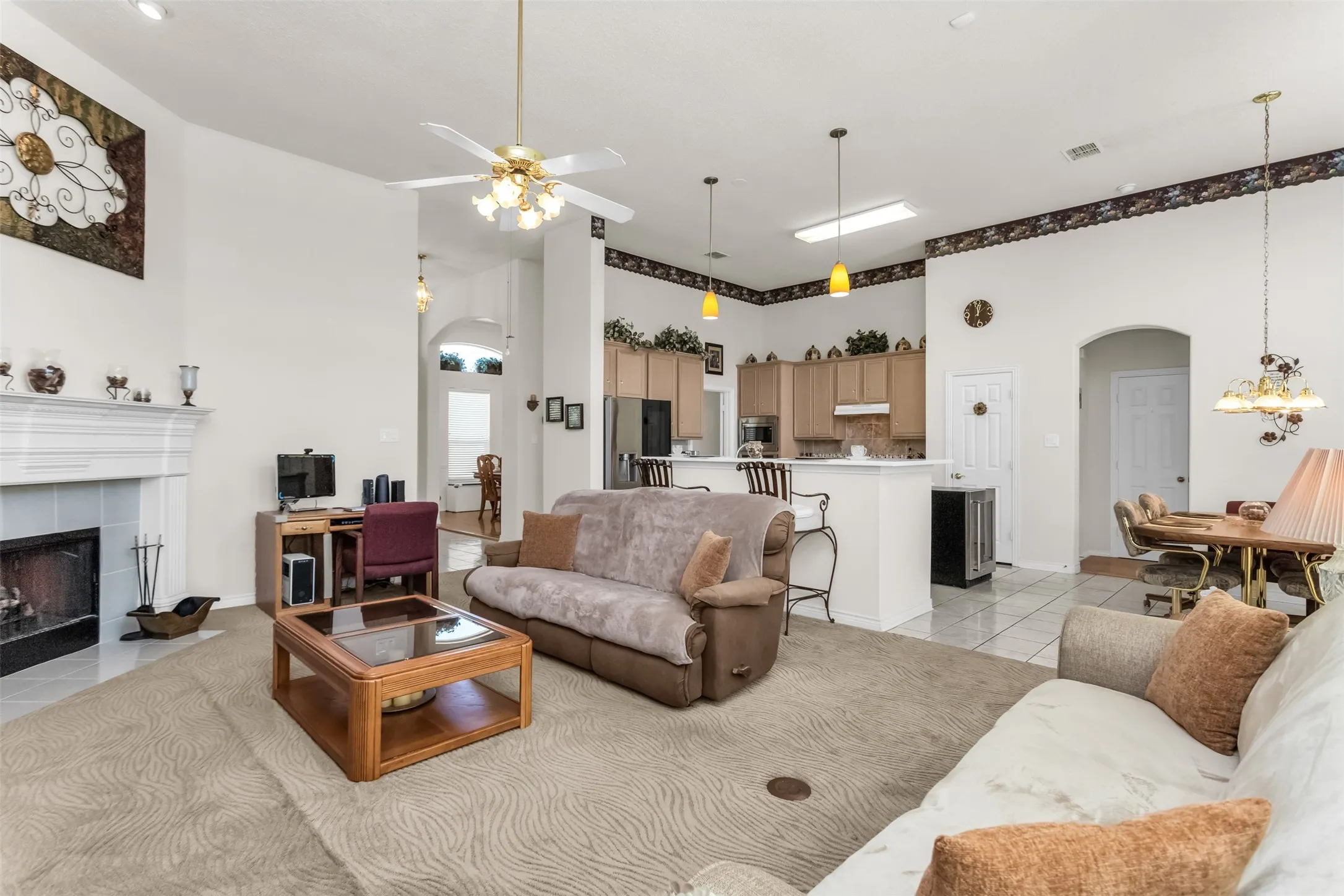 View From Family Room To Kitchen!