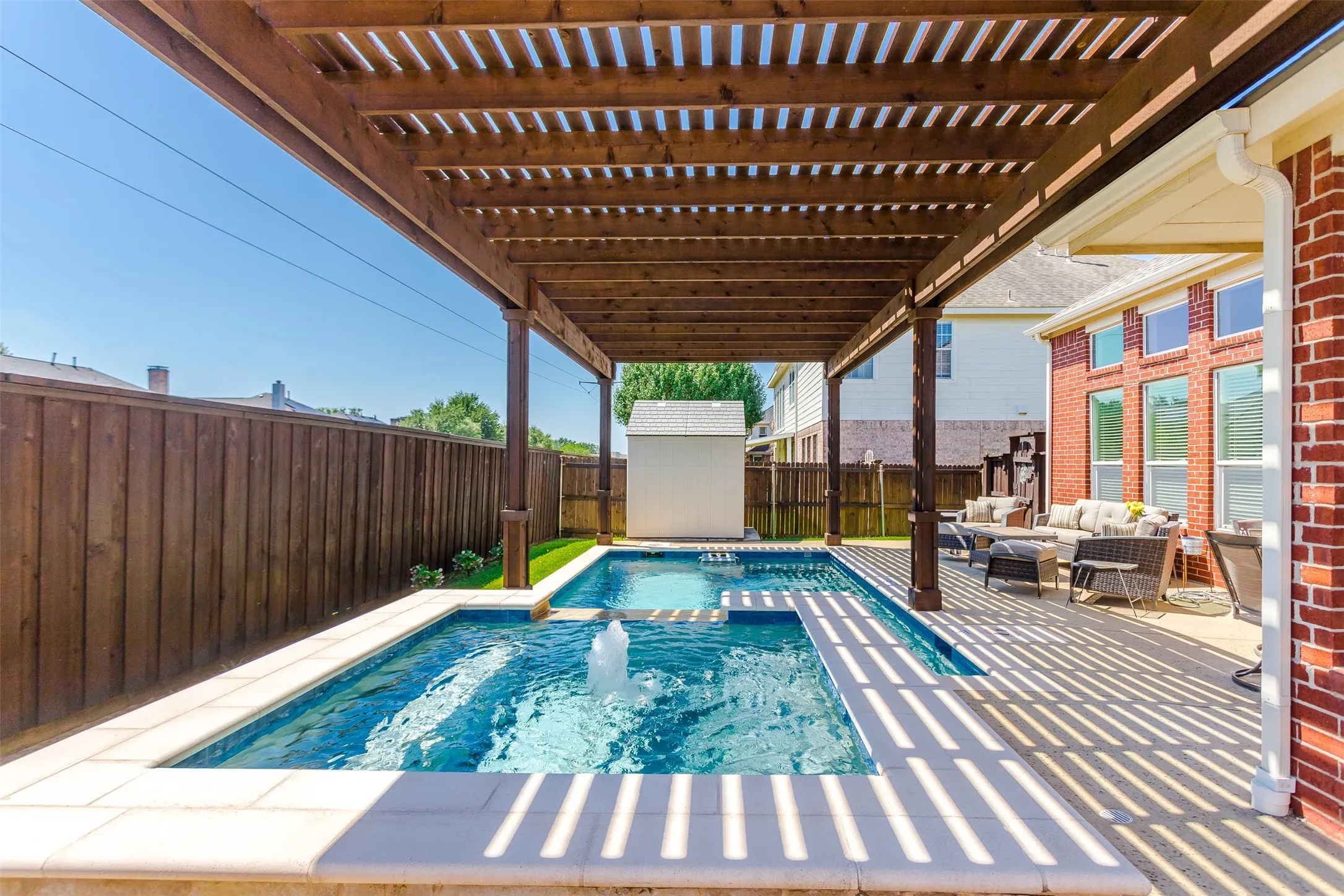 Incredible Backyard Oasis.  Plano Walking Trail being Property!