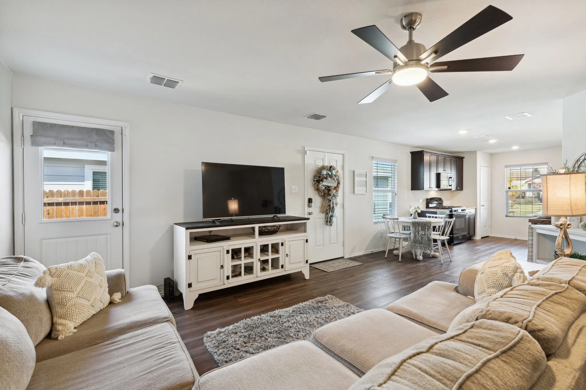 Another view of the open floor plan.