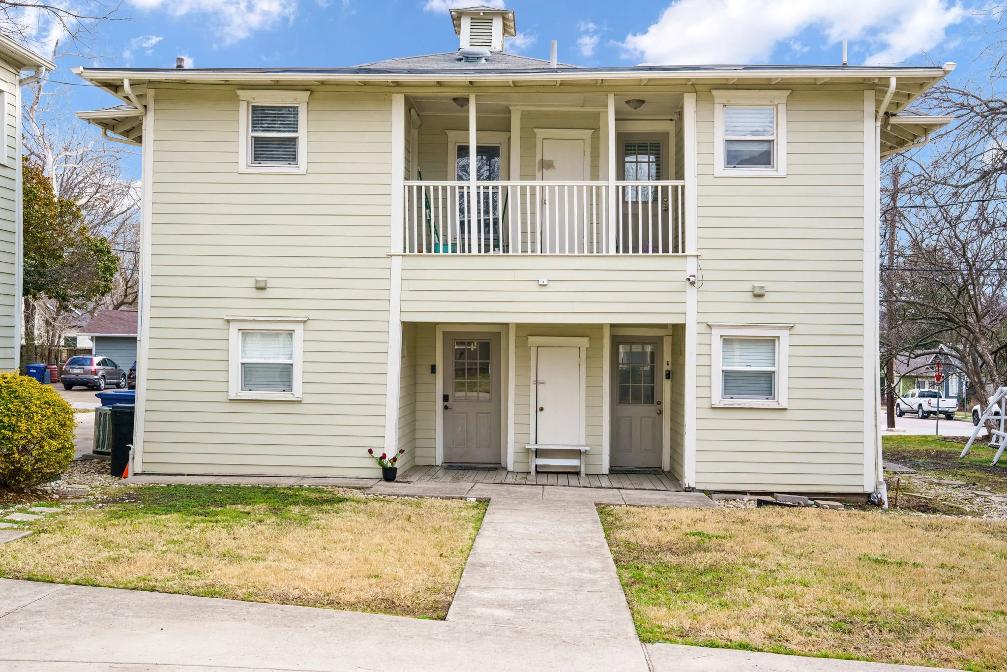Each apartment enjoys its own private entrance along with dedicated HVAC and water heater systems, creating a more independent and comfortable living experience.