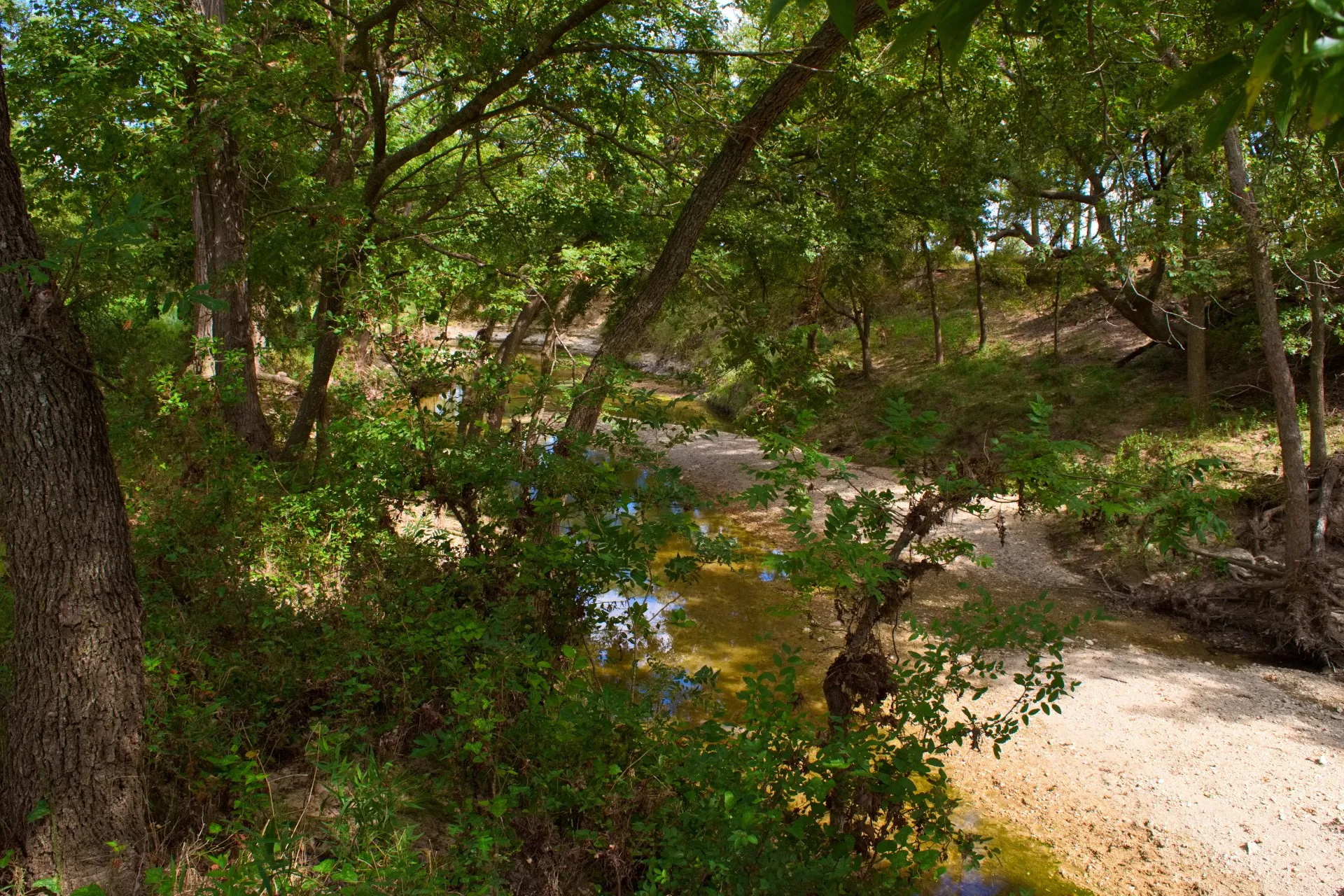 Lampassas River on the south side of the property