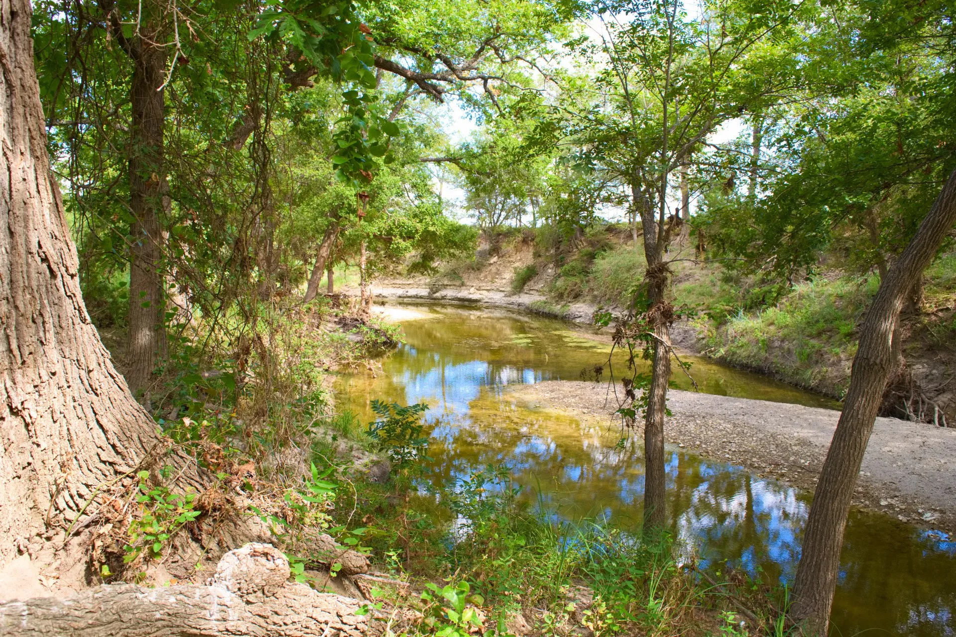 Lampassas River on the south side of the property