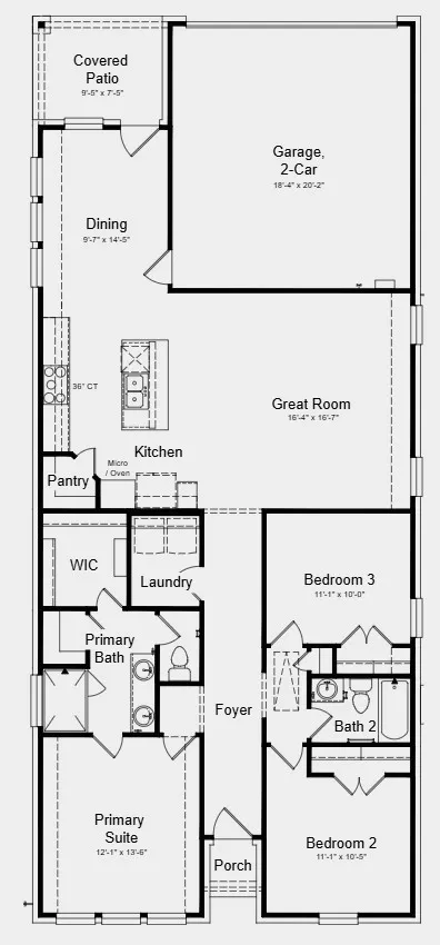 Additional Highlights include: Tiled shower floor in primary bath, upgraded cabinets, and coordinating cabinets, flooring, and finishes.
