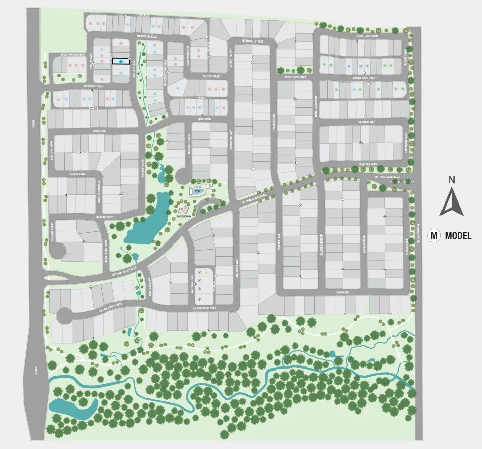 The Ranch at Uptown Celina Sitemap
