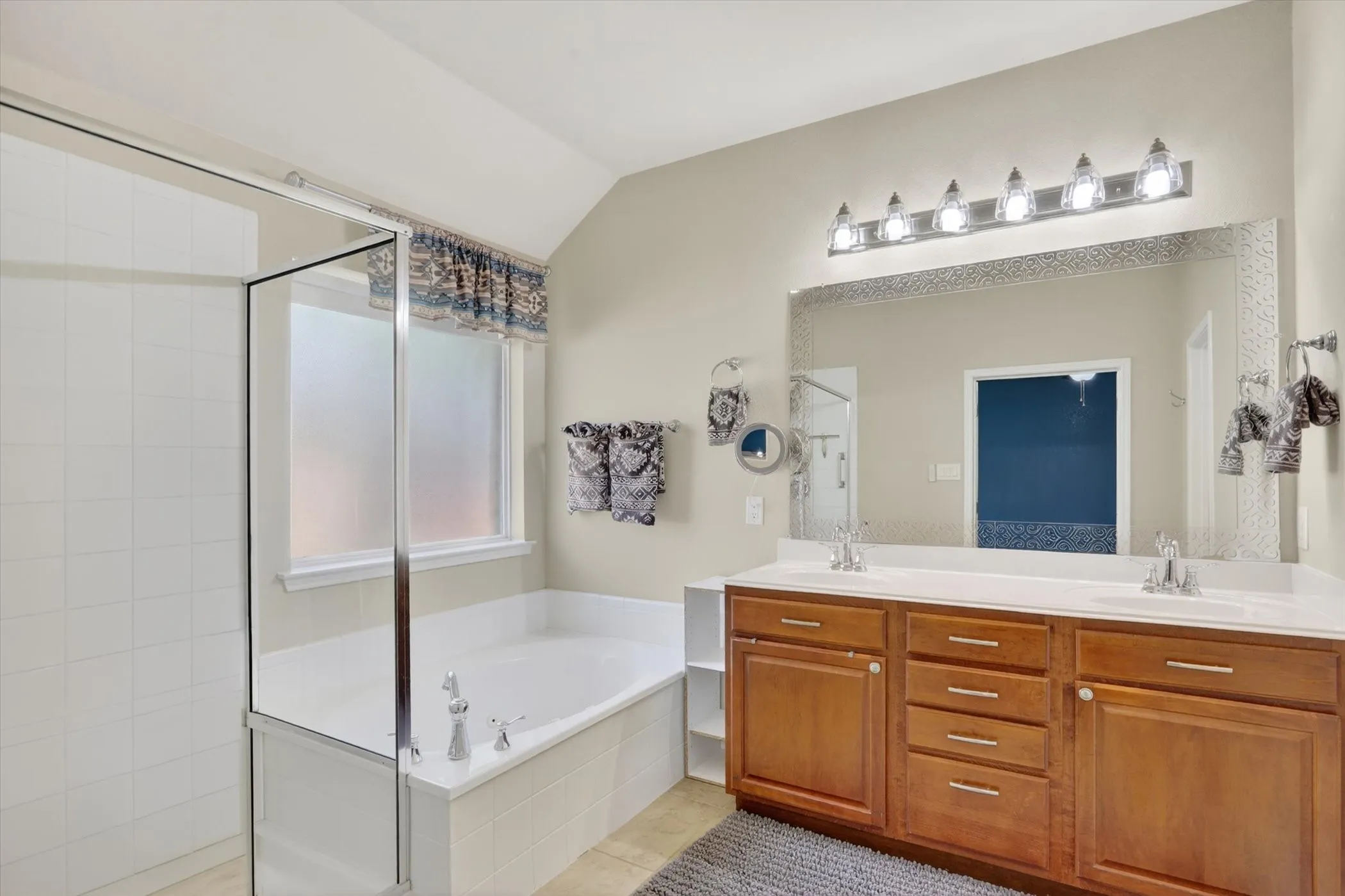 One of three secondary bedrooms