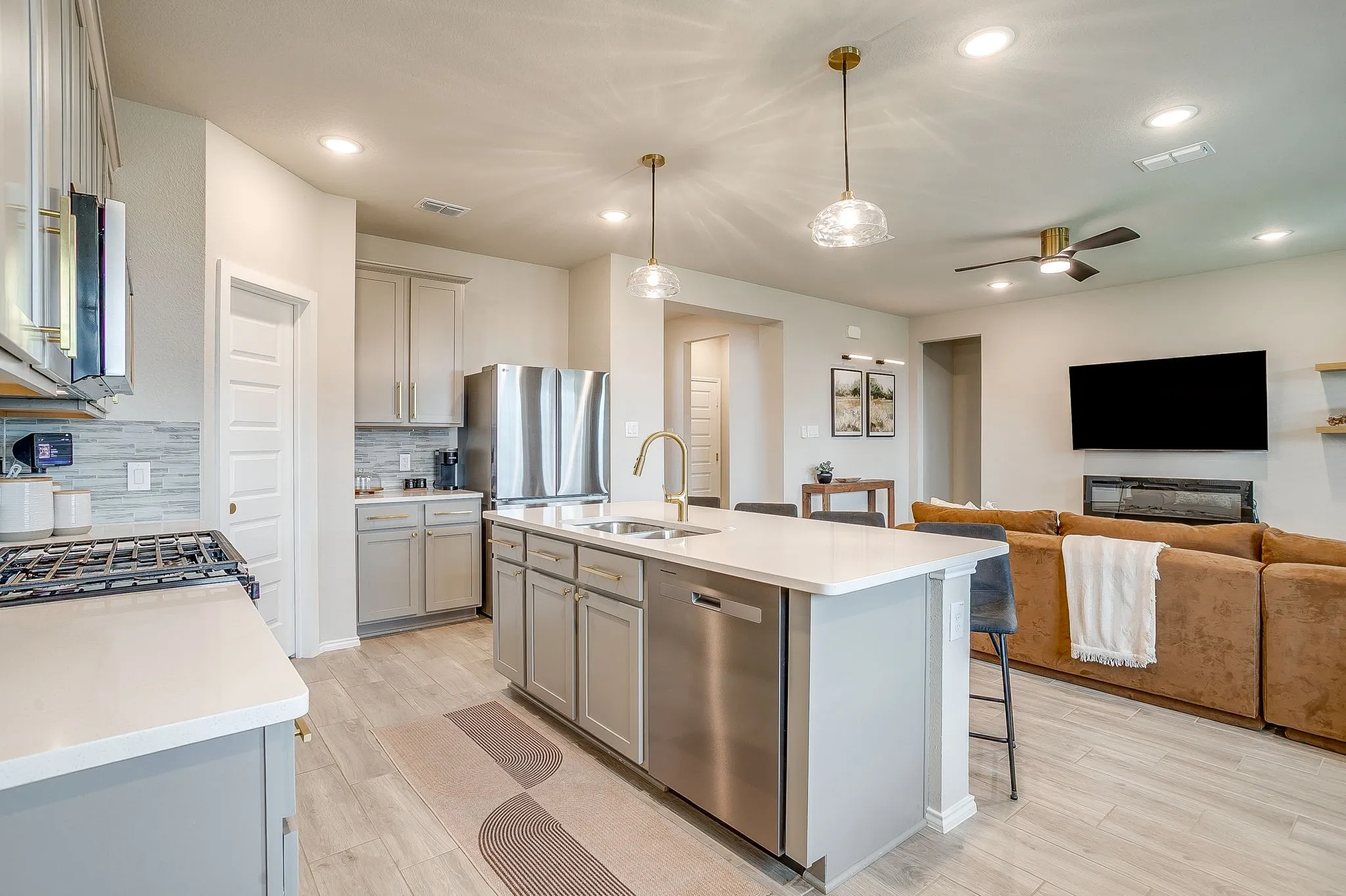 Open concept floor-plan.