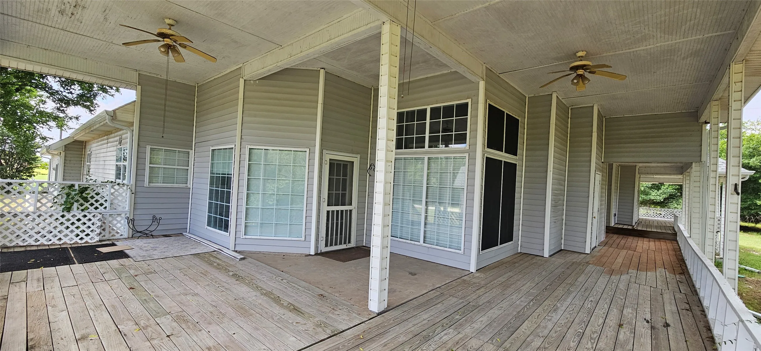 Covered Deck.
