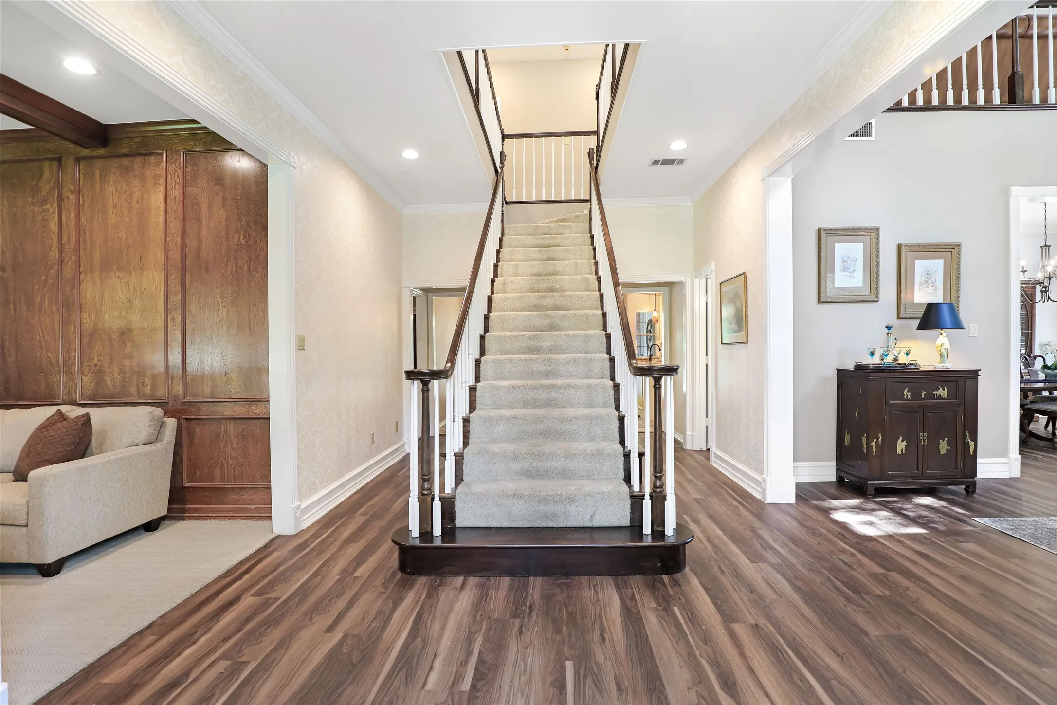 Stairway to second level