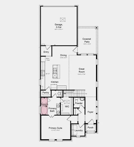 Additional Highlights Include: slide-in tub with a separate shower in the primary bathroom, and a gas drop added to the covered back patio.