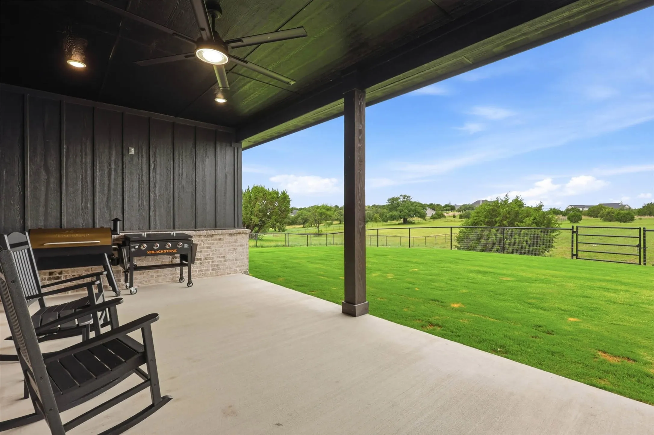 Perfect patio space to watch the Texas sunsets