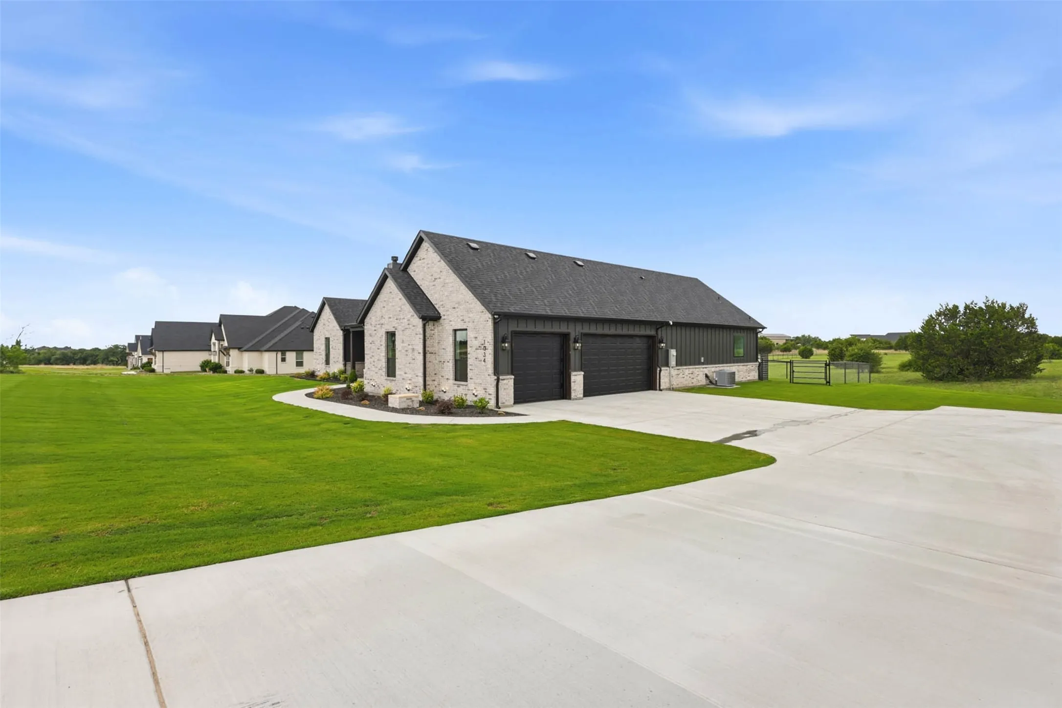 Three car garage