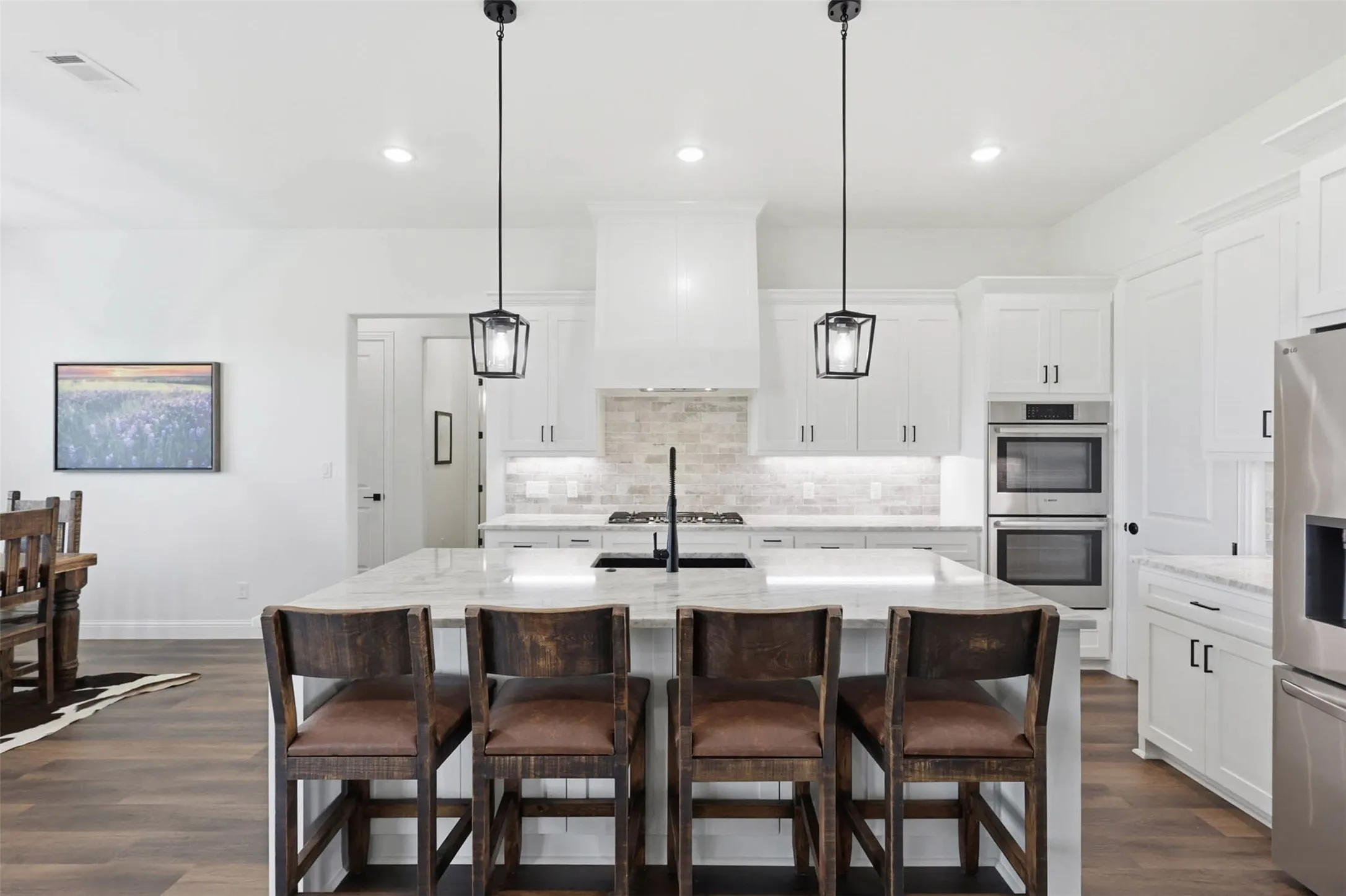Large kitchen island