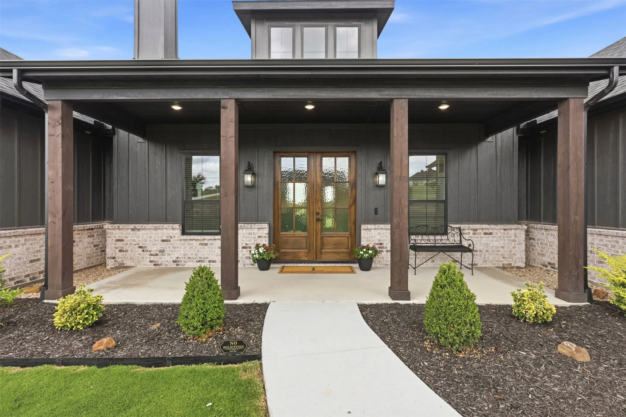 Curb appeal with front porch