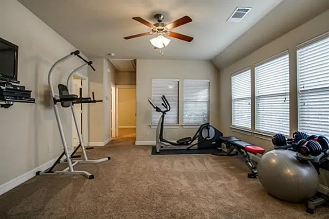 game room showing equiptment