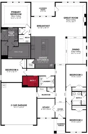 Beazer Homes Lovers Landing Driftwood Floorplan.